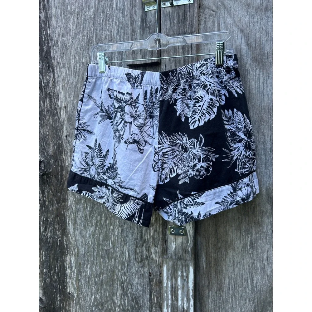 Victoria's Secret Lounge Shorts M Tropical Floral Y2K‎ Pajama Resort Coquette